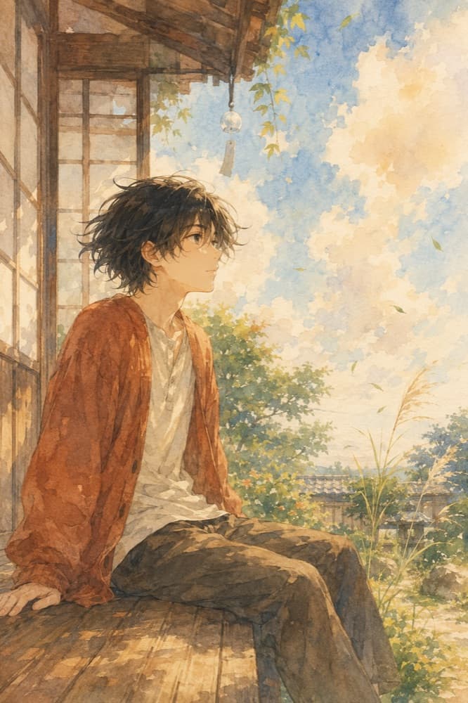 Adegan Cat Air Anime — contoh hasil prompt